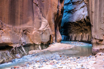 Rock formations in cave