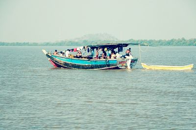 Boats in sea