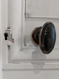 Close-up of old rusty door