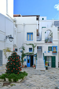 A street of monopoli, an old town in puglia, italy.