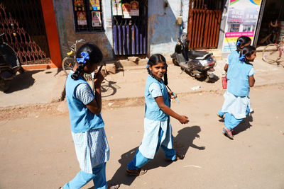 People on zebra crossing