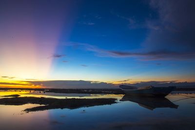 Reflection of clouds in water