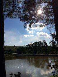 Scenic view of river against sky