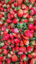 Full frame shot of strawberries