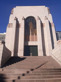 Low angle view of building against sky