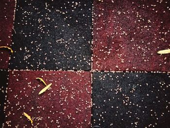 High angle view of cigarette on road