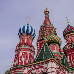 Low angle view of traditional building against sky