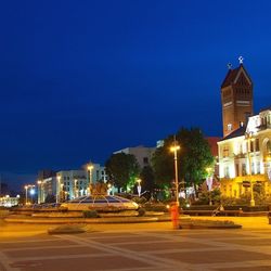 City street at night