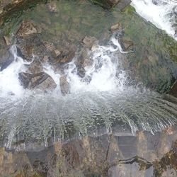 Scenic view of waterfall