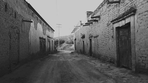 Street amidst buildings against sky