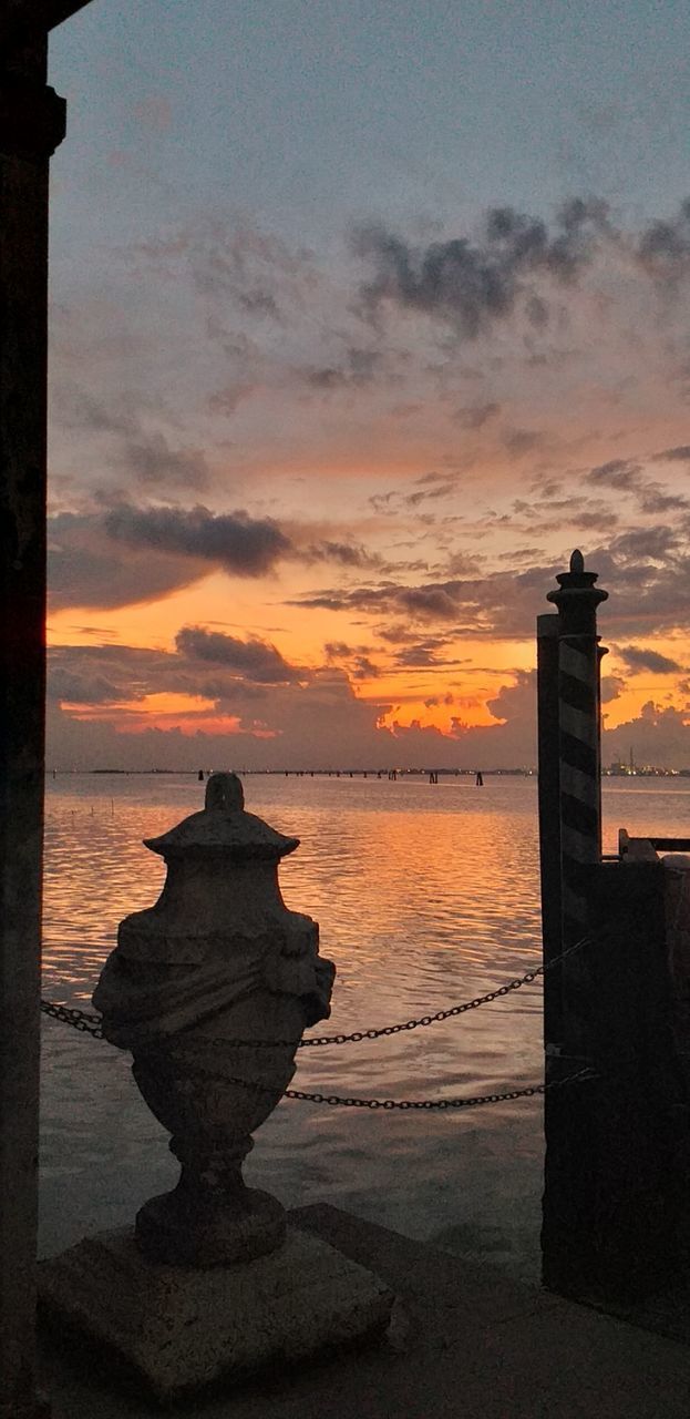 SCENIC VIEW OF SEA DURING SUNSET