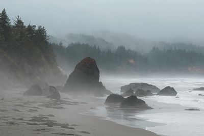 Scenic view of sea against sky