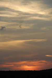 Scenic view of landscape at sunset