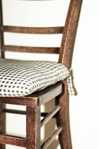 Close-up of empty seats