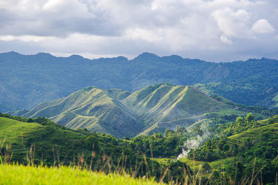 Scenic view of landscape against sky