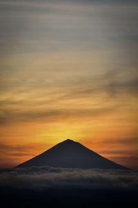 Sunset pyramid in bali