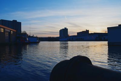 River with buildings in background