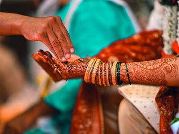 Classic candid photograph of indian wedding ceremony