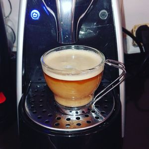 Close-up of coffee on table