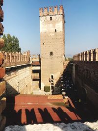 View of historic building against sky