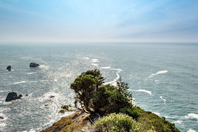 Scenic view of sea against sky