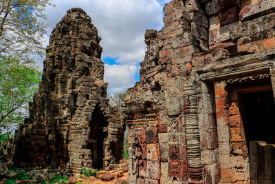 Low angle view of a temple