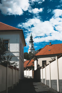 Houses against sky