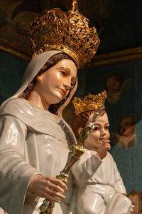 Virgin mary statue at church
