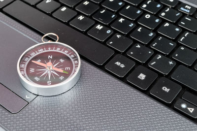 Close-up of laptop keyboard