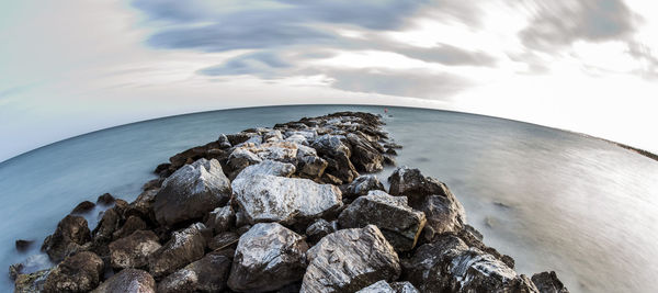 Scenic view of sea against sky