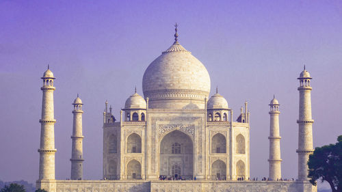 View of historical building against clear sky