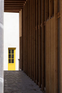 Empty entrance of building