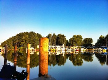 Pier on lake