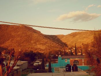 Houses against sky