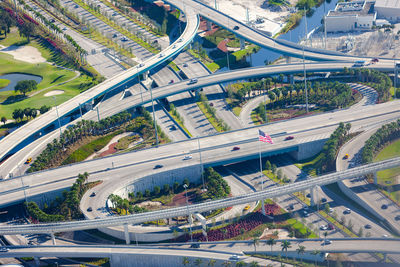 High angle view of cityscape