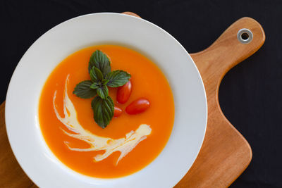 Close-up of food on table