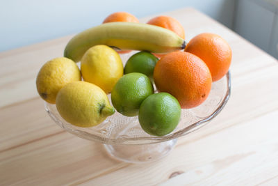 Close-up of fruits on table