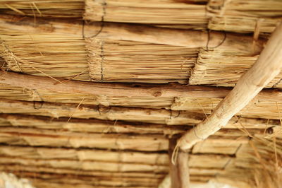 Full frame shot of wicker basket