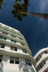 Low angle view of modern building against sky