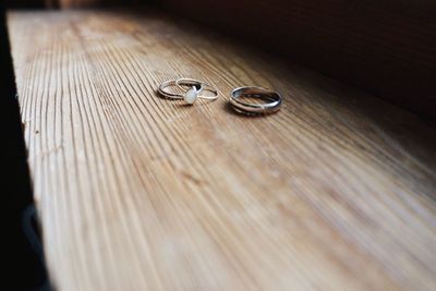 Close-up of love on table