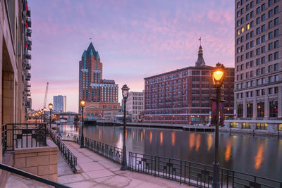 View of buildings at waterfront