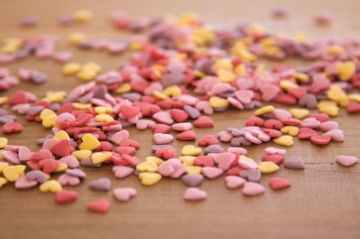 Close-up of colorful candies