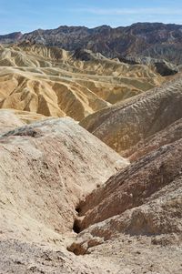 Scenic view of desert against sky