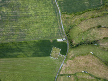 Aerial view of agricultural field