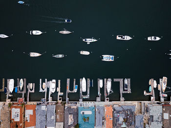 Aerial view of patterned wall