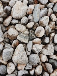 Full frame shot of pebbles