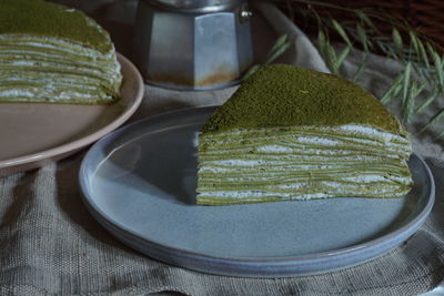 Matcha green tea cake