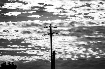 High angle view of street light