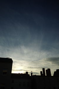 Low angle view of buildings against sky