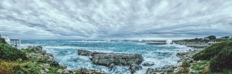 Panoramic view of sea against sky